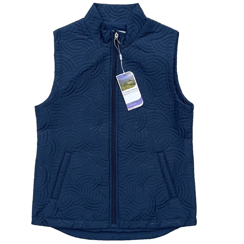 Pebble Beach Dry-Luxe Performance Quilted Vest-Women's Size Small-Navy‎ -NWT